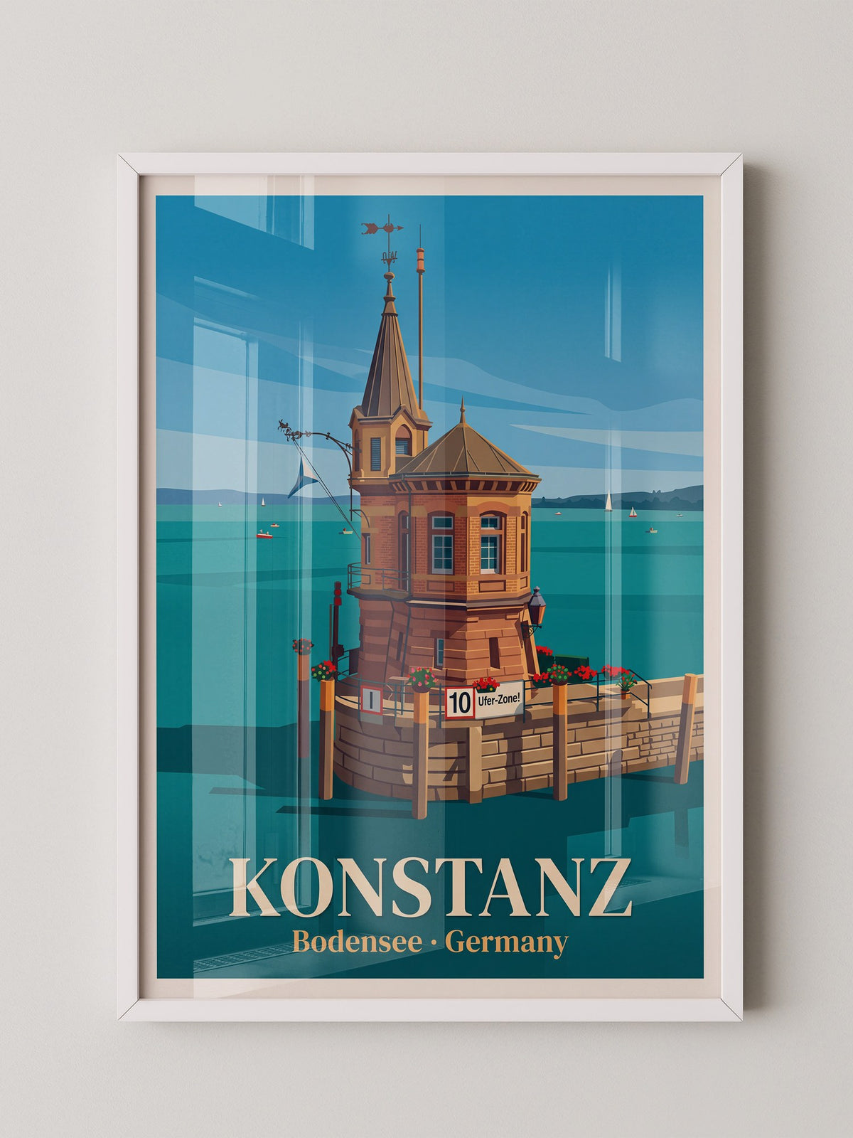 Konstanz Ufer Architektur Retro