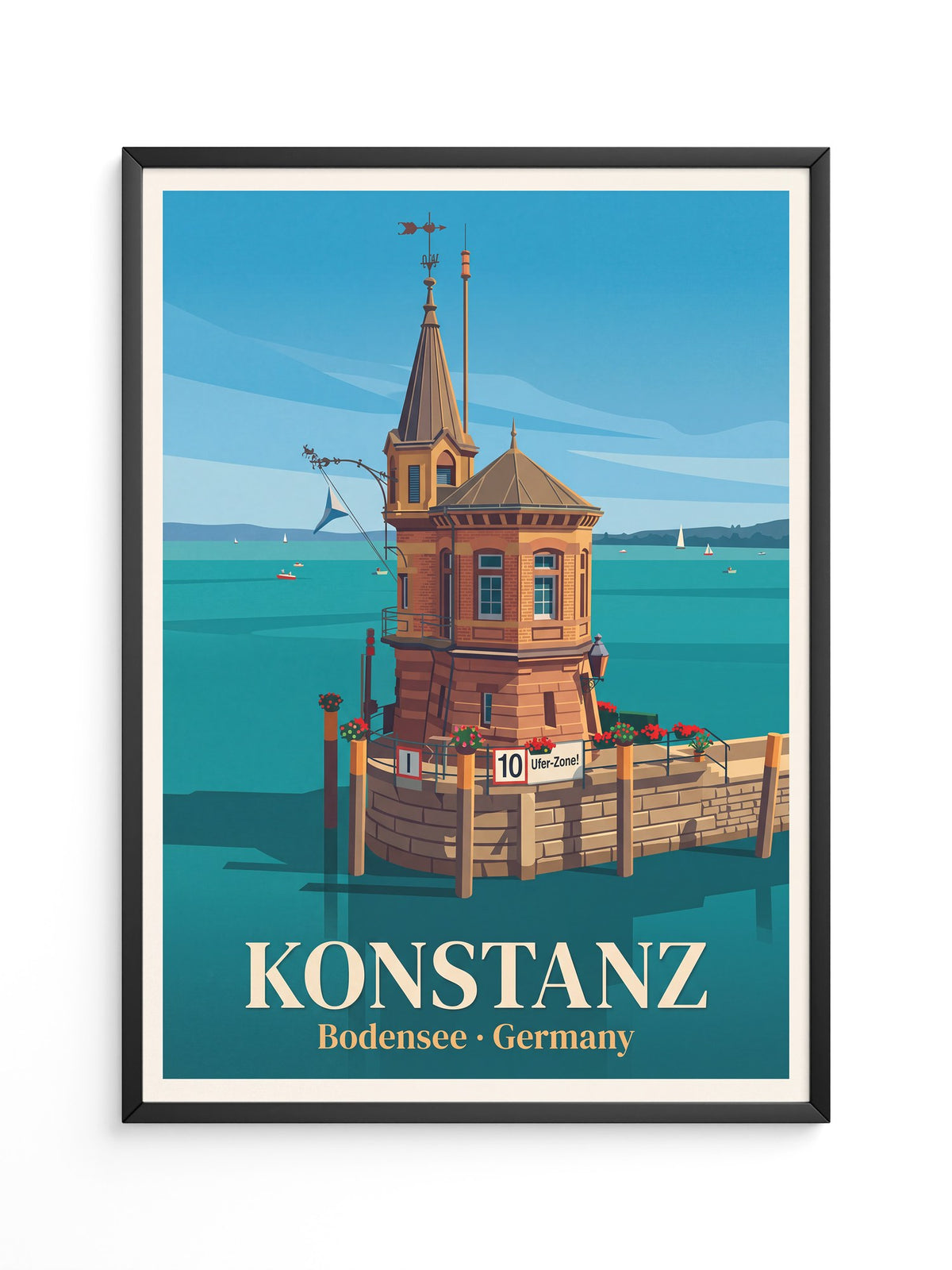 Konstanz Ufer Architektur Retro