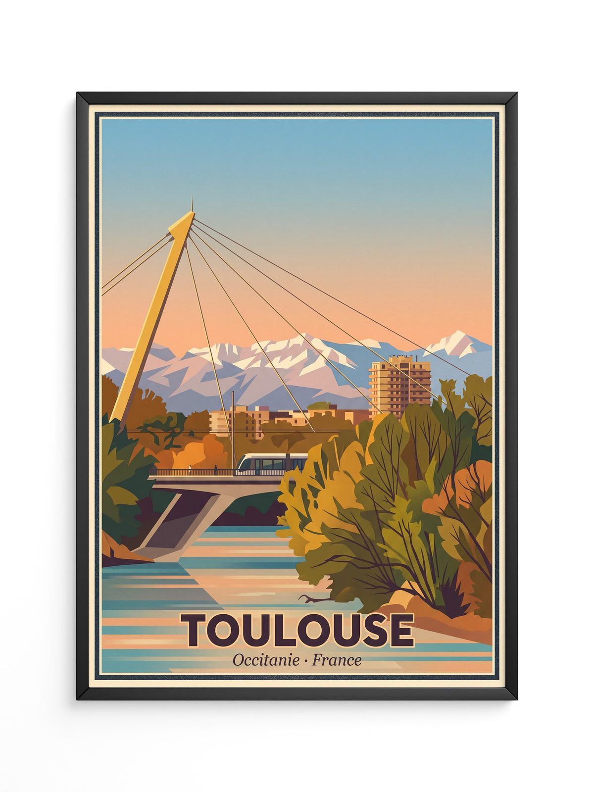 Toulouse Brücke Abendstimmung