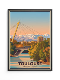Toulouse Brücke Abendstimmung