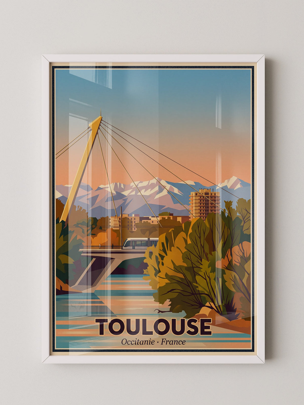 Toulouse Brücke Abendstimmung