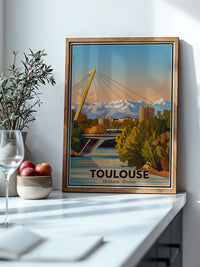 Toulouse Brücke Abendstimmung