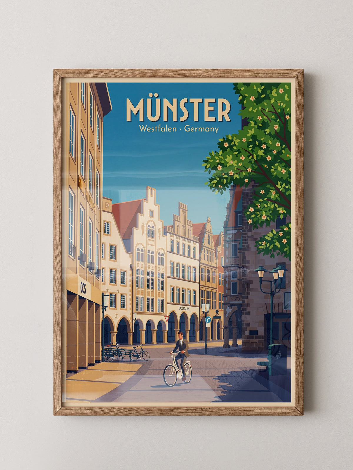 Münster Fahrradtour Vintage Look