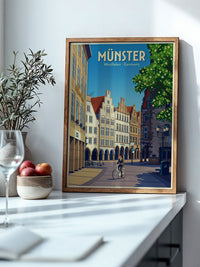 Münster Fahrradtour Vintage Look