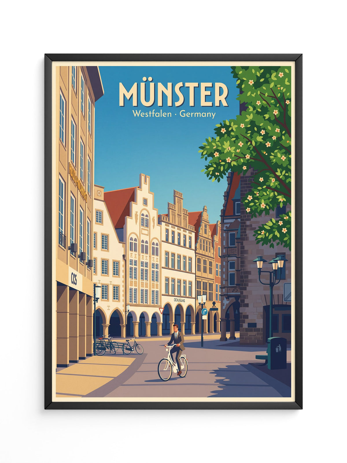 Münster Fahrradtour Vintage Look