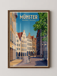 Münster Fahrradtour Vintage Look