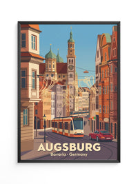 Augsburg Altstadt Retro-Charme