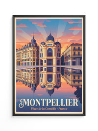 Place de la Comédie Spiegelung