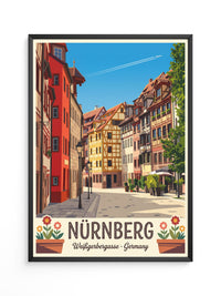 Nürnberg Altstadt Fachwerkhäuser