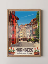 Nürnberg Altstadt Fachwerkhäuser