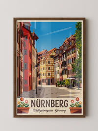 Nürnberg Altstadt Fachwerkhäuser