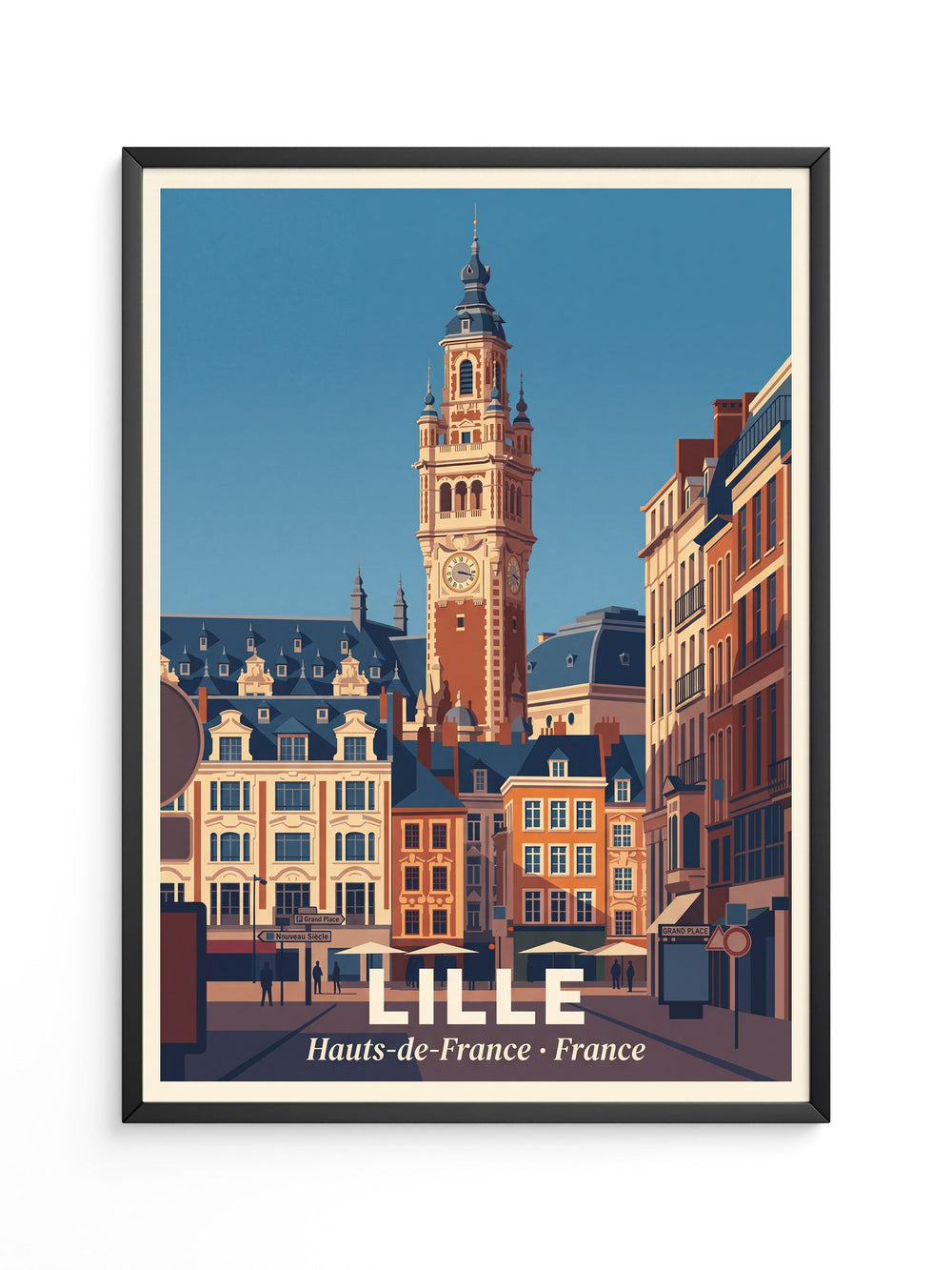 Lille Glockenturm Retro Architektur
