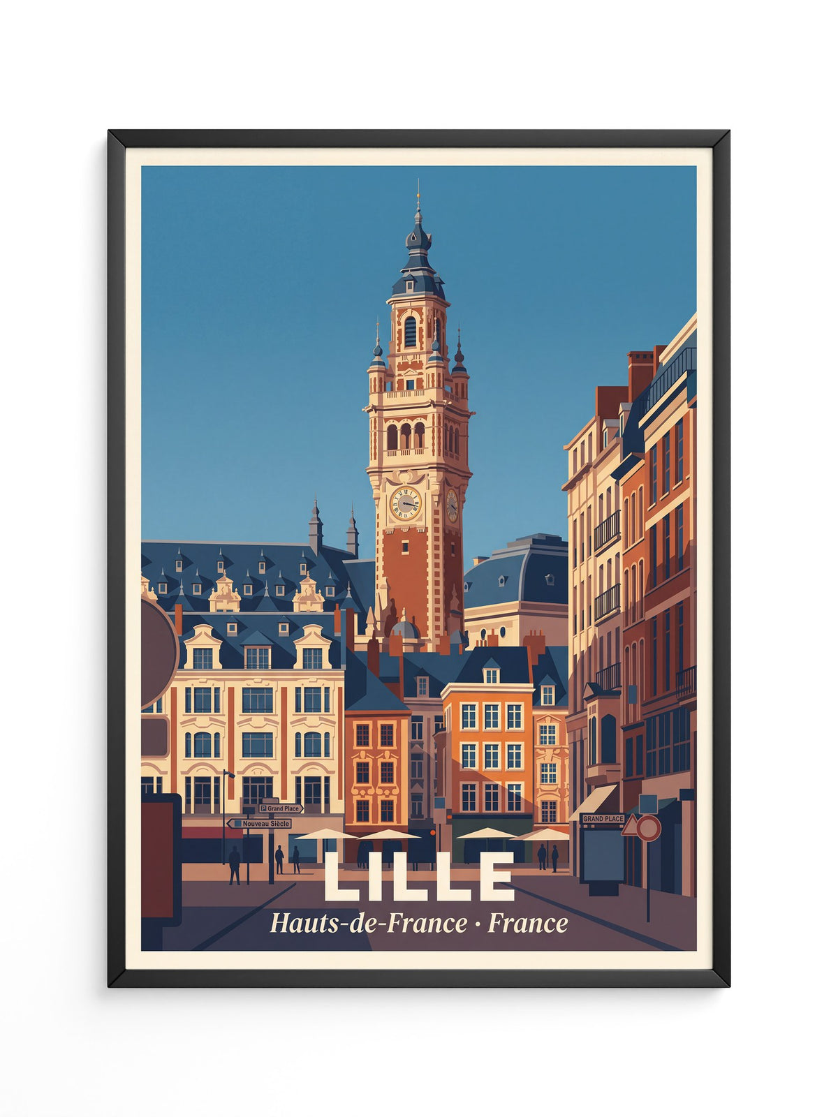 Lille Glockenturm Retro Architektur