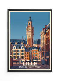 Lille Glockenturm Retro Architektur
