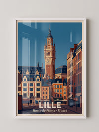 Lille Glockenturm Retro Architektur