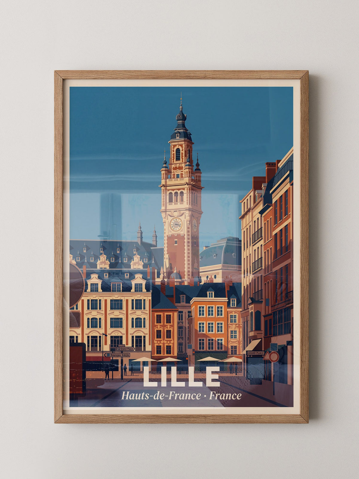 Lille Glockenturm Retro Architektur