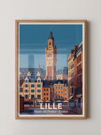 Lille Glockenturm Retro Architektur