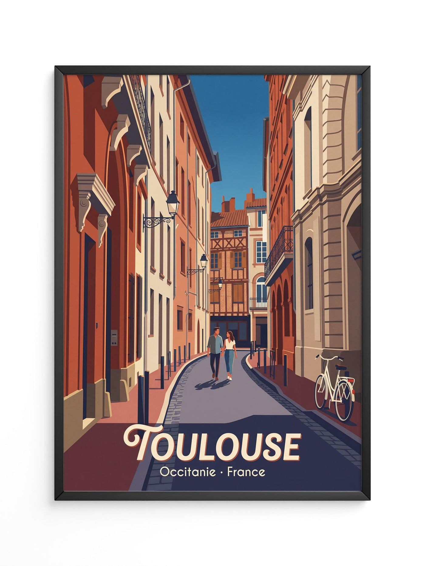 Toulouse Straßen Idylle Vintage