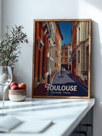 Toulouse Straßen Idylle Vintage