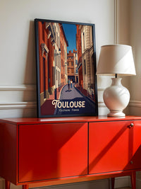 Toulouse Straßen Idylle Vintage