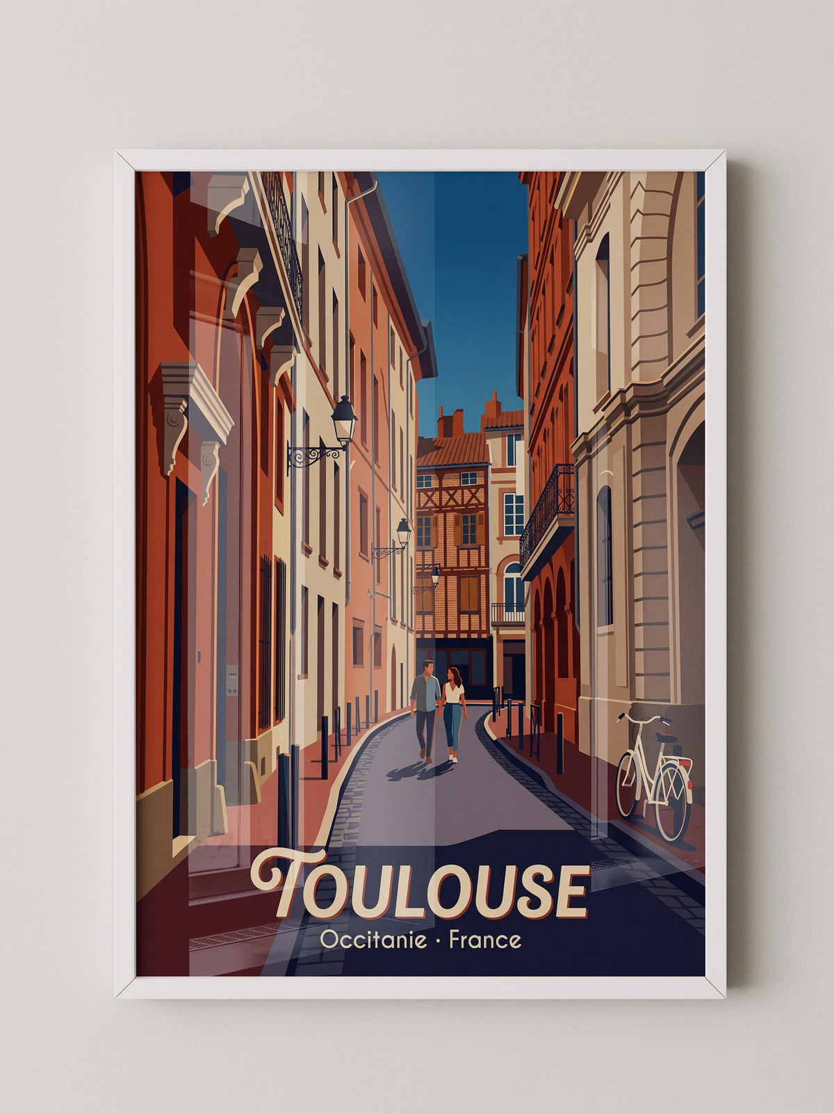 Toulouse Straßen Idylle Vintage