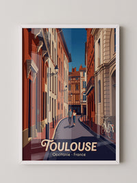 Toulouse Straßen Idylle Vintage