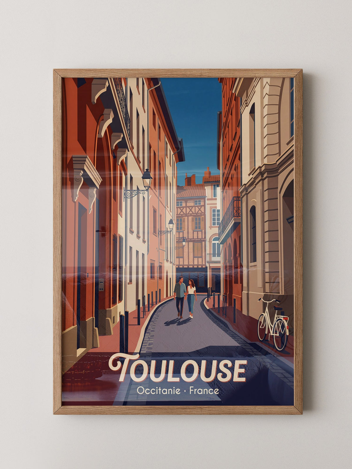 Toulouse Straßen Idylle Vintage