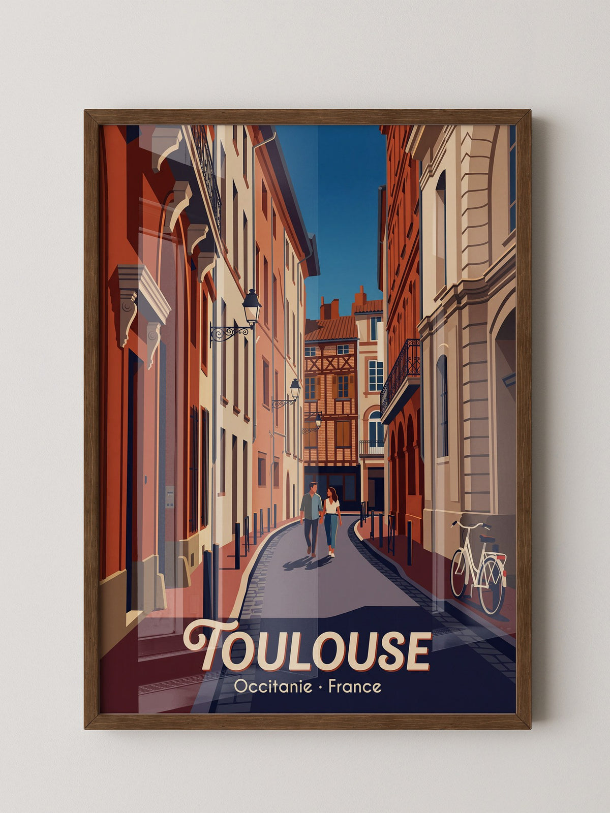 Toulouse Straßen Idylle Vintage