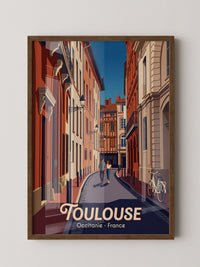 Toulouse Straßen Idylle Vintage