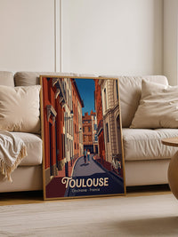 Toulouse Straßen Idylle Vintage