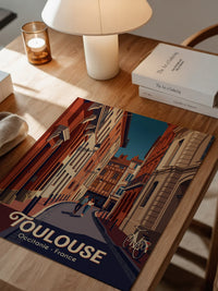 Toulouse Straßen Idylle Vintage