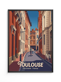 Toulouse Straßen Idylle Vintage
