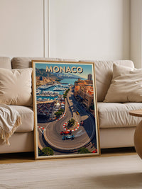 Monaco Rennstrecke Vogelperspektive