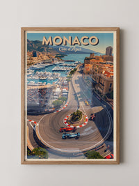 Monaco Rennstrecke Vogelperspektive