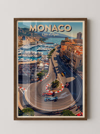 Monaco Rennstrecke Vogelperspektive
