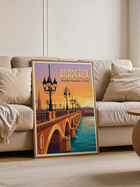 Bordeaux Brücke Sonnenuntergang