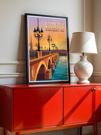 Bordeaux Brücke Sonnenuntergang