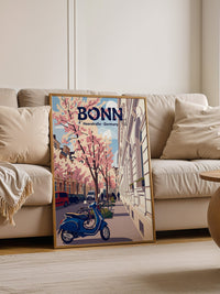 Bonn Kirschblüten Pastell-Szene