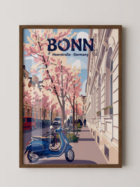 Bonn Kirschblüten Pastell-Szene