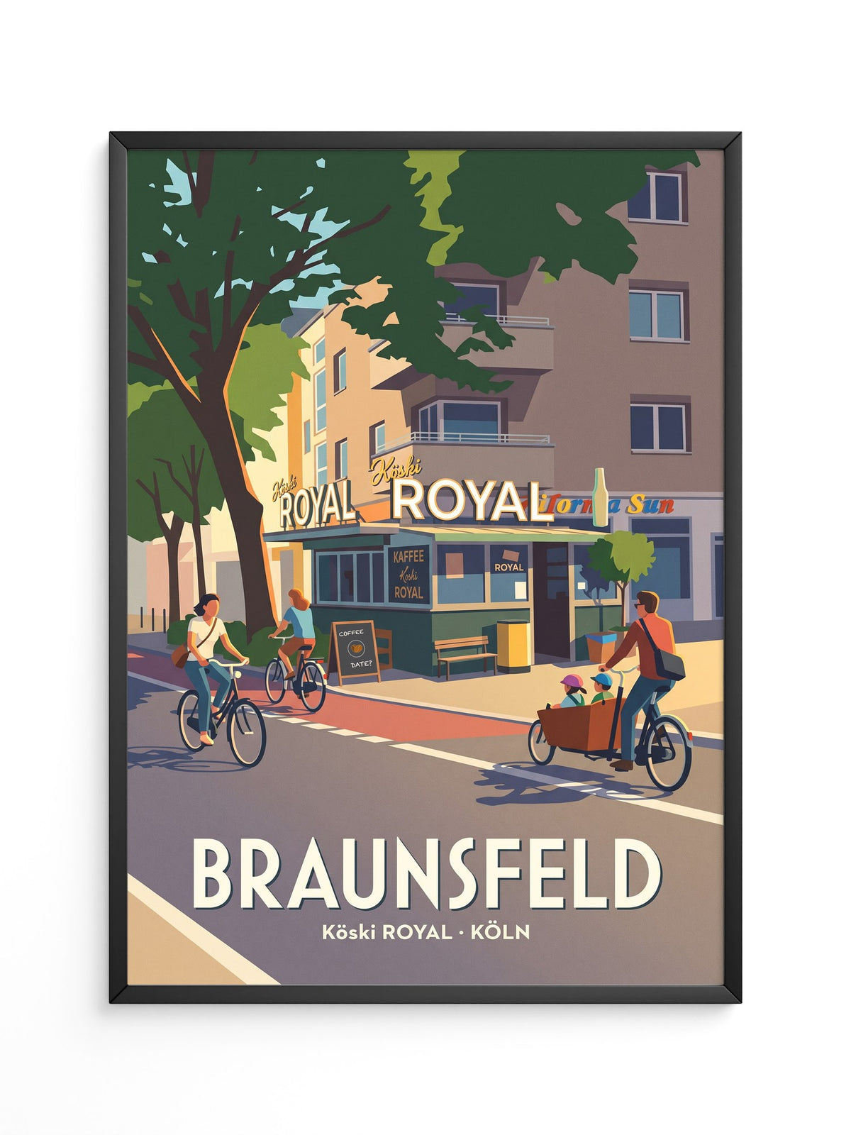 Köln Fahrradstraße Vintage-Look