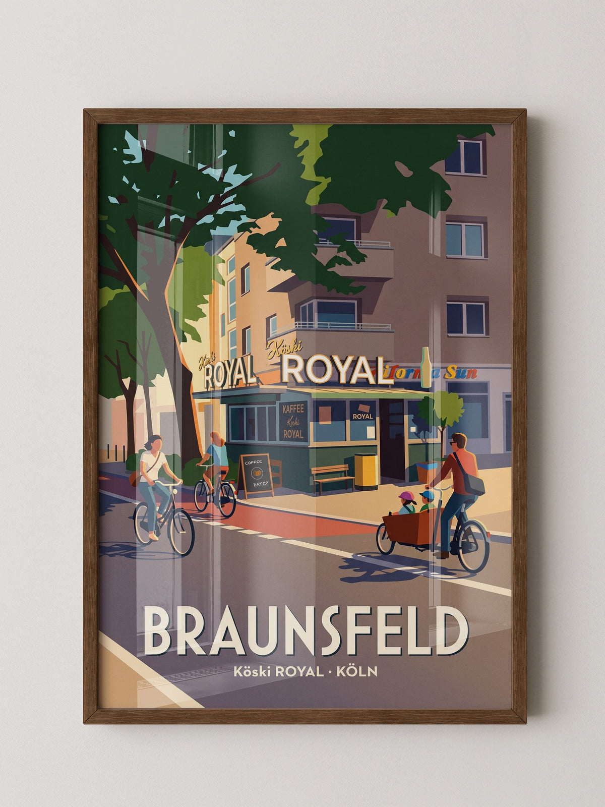 Köln Fahrradstraße Vintage-Look