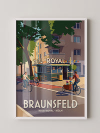 Köln Fahrradstraße Vintage-Look