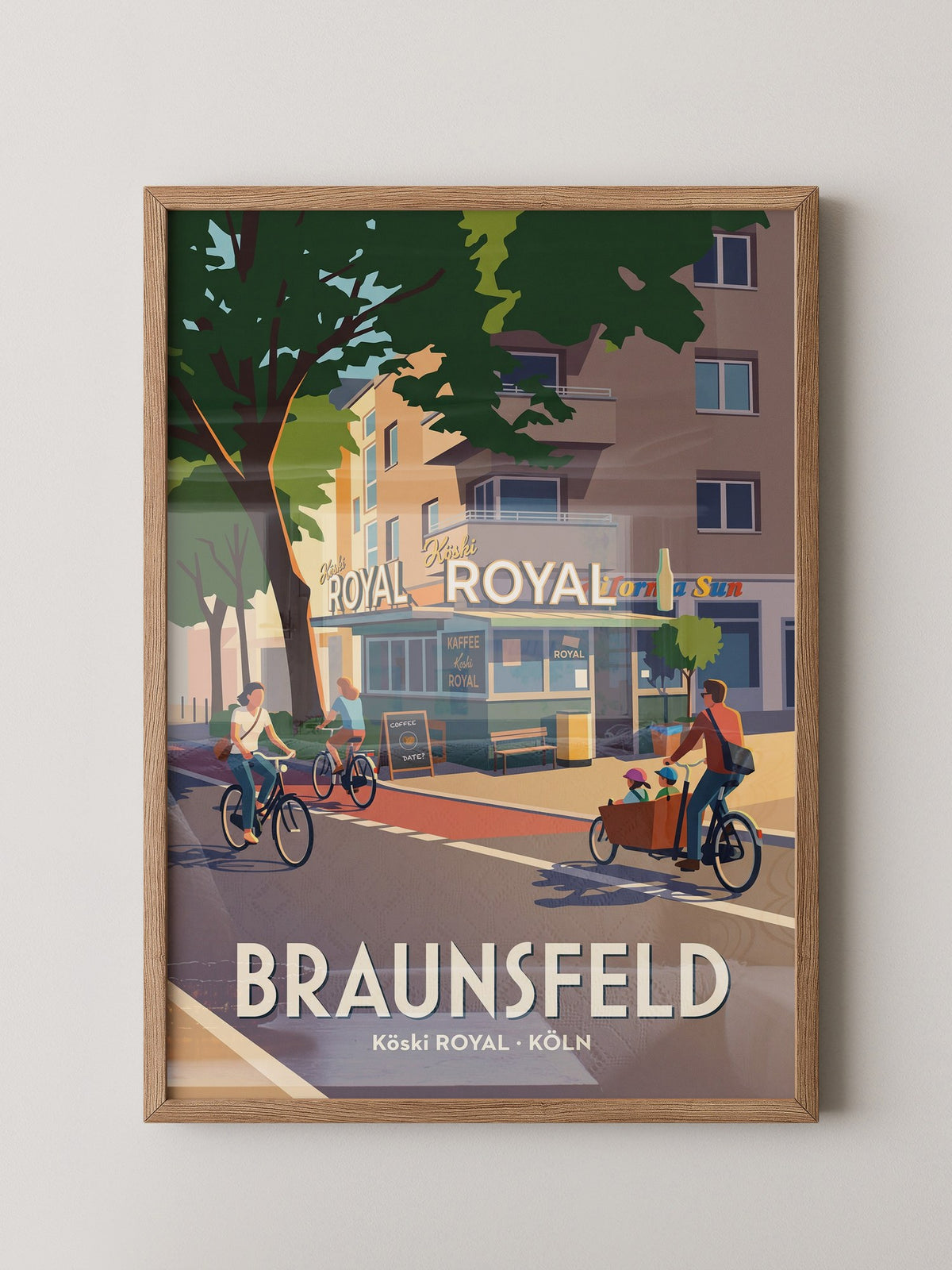 Köln Fahrradstraße Vintage-Look