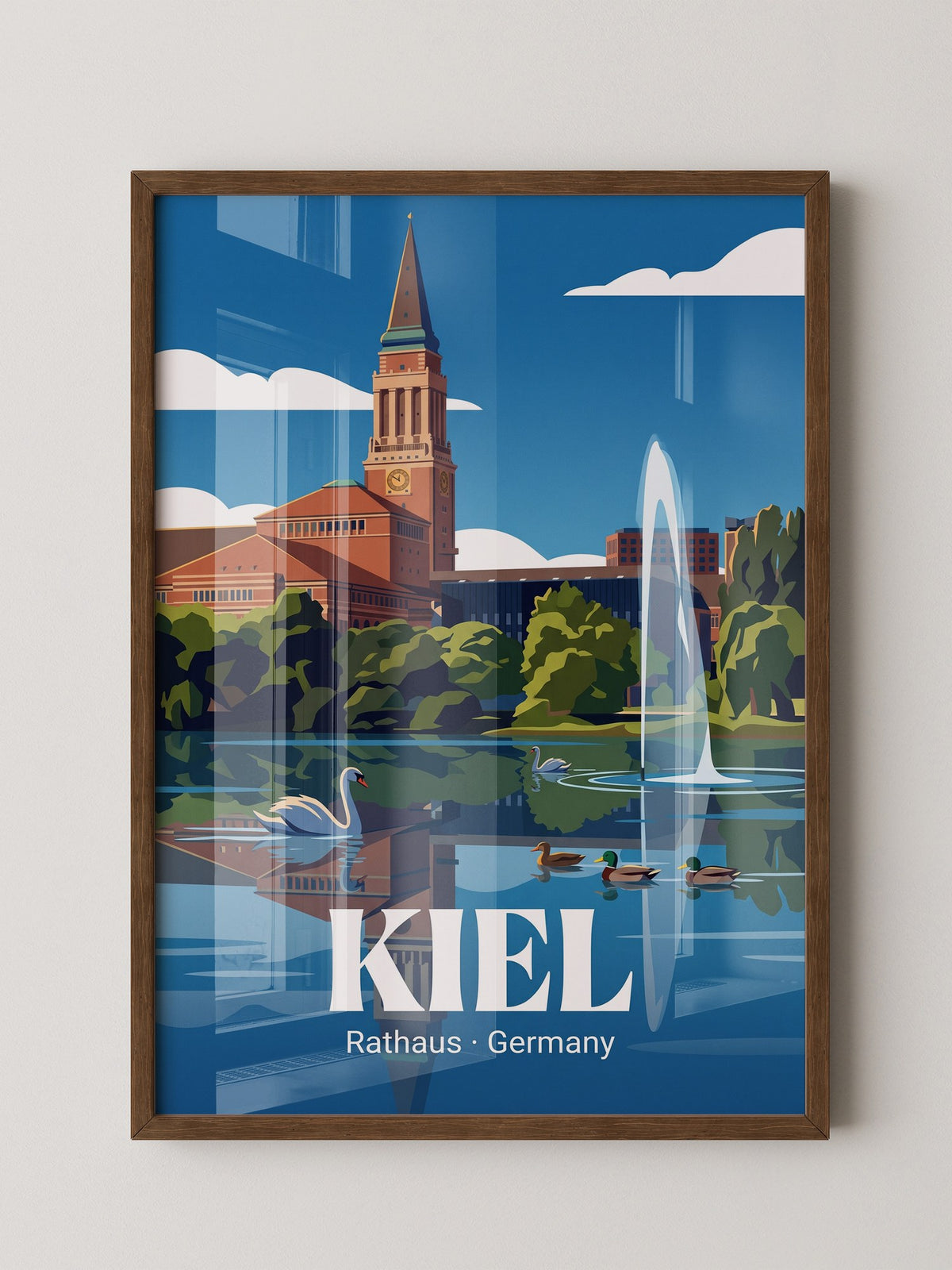 Kiel Rathaus Seeansicht