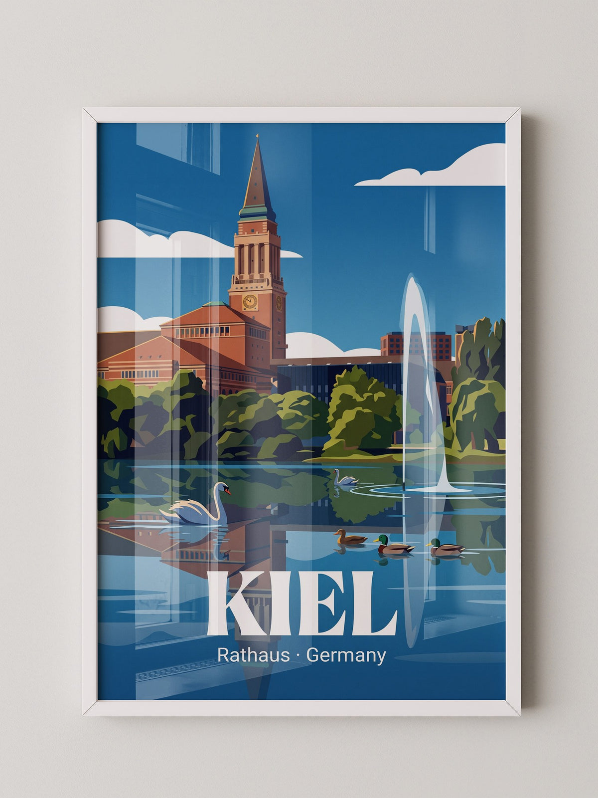 Kiel Rathaus Seeansicht