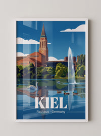 Kiel Rathaus Seeansicht