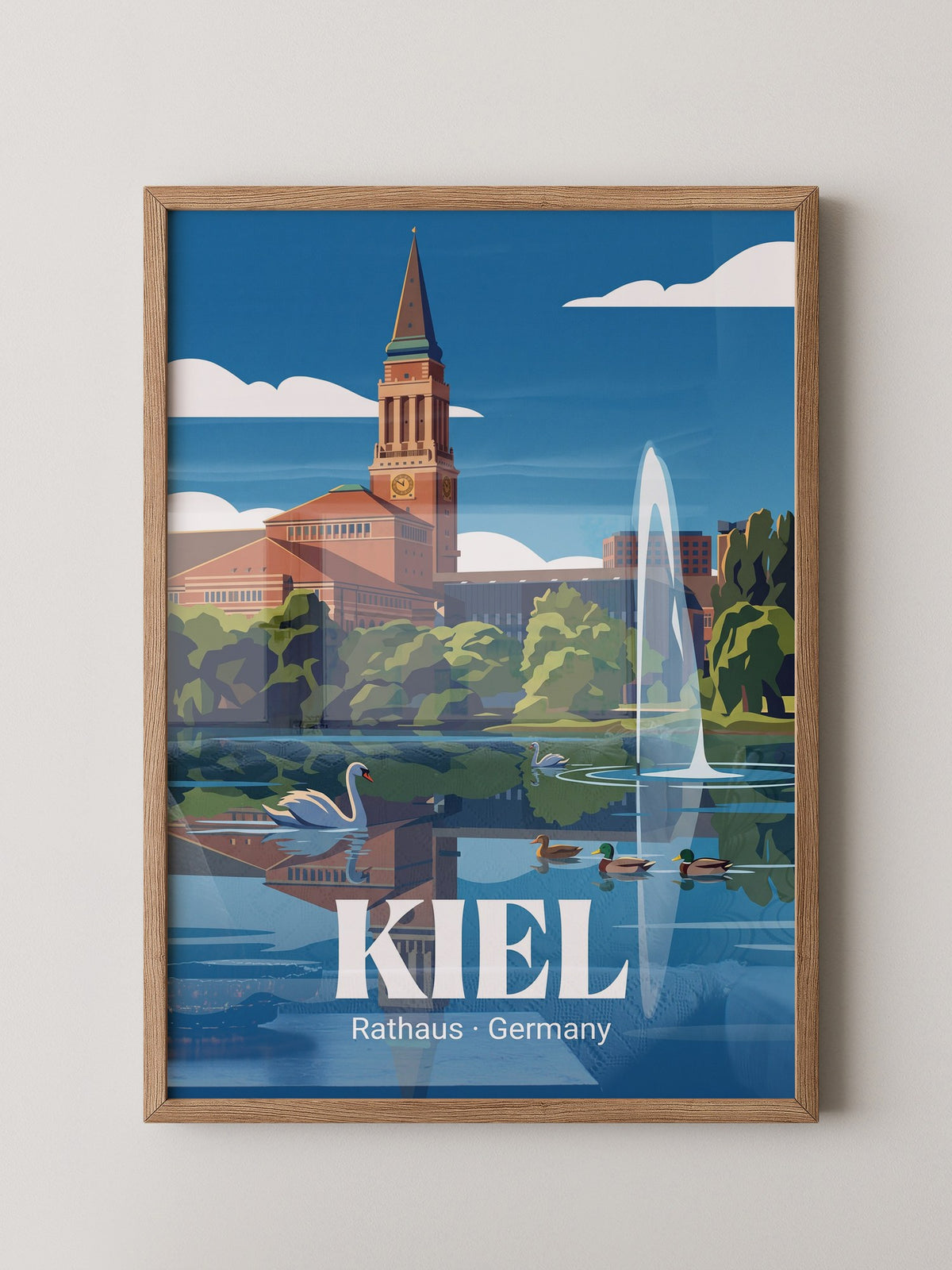 Kiel Rathaus Seeansicht