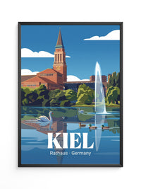 Kiel Rathaus Seeansicht