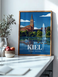 Kiel Rathaus Seeansicht