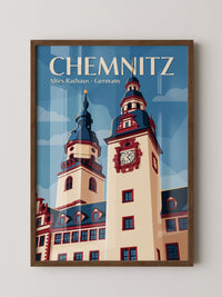 Chemnitzer Rathaus Vintage-Stil